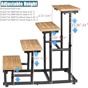   Deformable-Bamboo-Pet-Dog-Stairs-Dog-Steps-for-High-Bed-Couch-Adjusted-4-or-3-Ladder-Dog-Step-Pet-Stairs-Metal-Non-Slip-Bamboo-Board-Pet-Step-Cat-Stairs-Steps-for-Small-Medium-Dogs