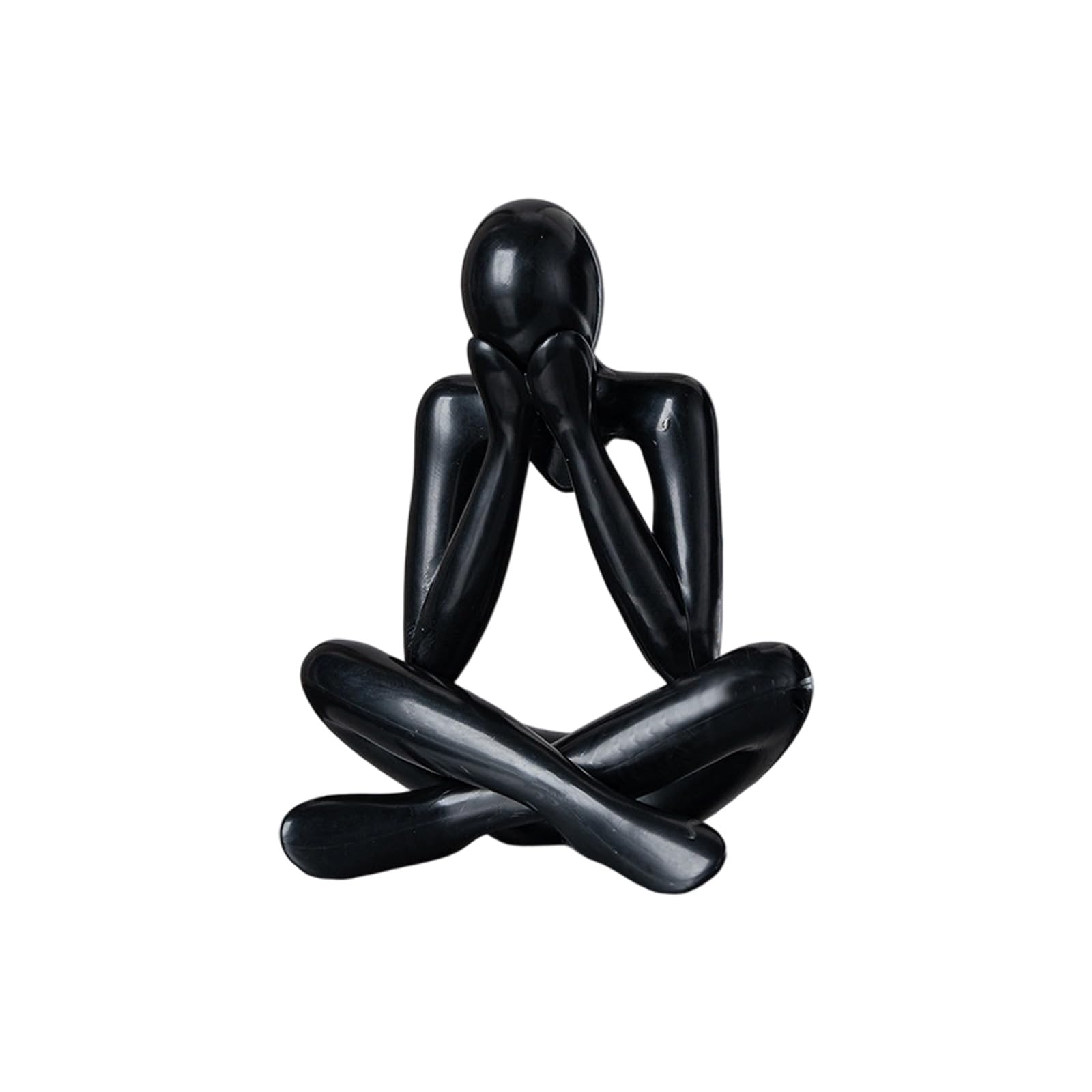 Lerpwige Handcraft Abstract Thinking Figurine Miniature Sculpture Ornament for Modern Homes Office Shelves Decors Gift Desktop Art