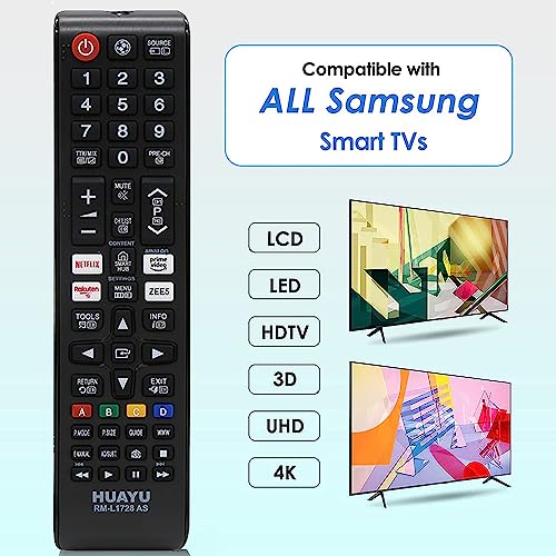 Image of EHOP RM-L1728 AS univerrsal Remote Control Compatible with Samsung SMART TV KU6290 KU6270 KU7000 TU8000 smart tv