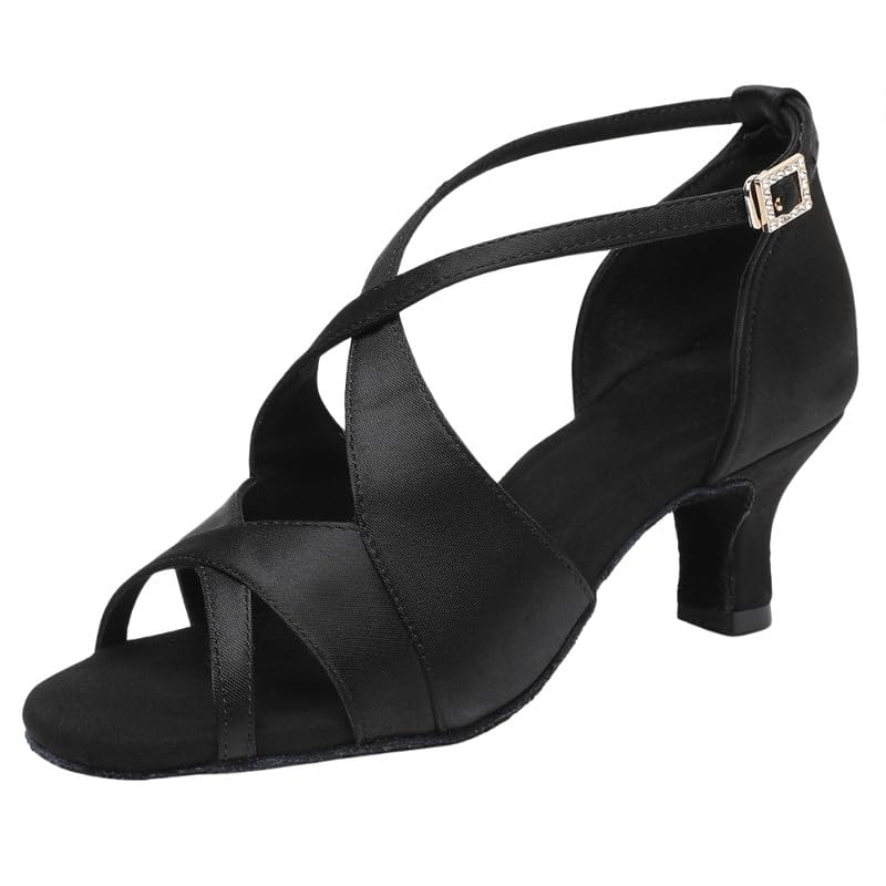 Women's Dance Sandal Adult Soft Sole Mid-Heel Sandal for Practice Rehearsals-image-47
