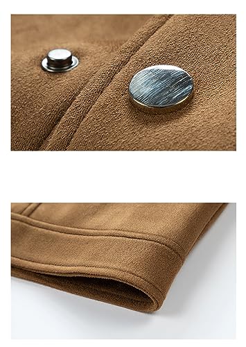 Jegsnoe Men's Suede Jackets Trucker Coats Autumn Winter Casual Vintage Streetwear Motorbike Jackets4