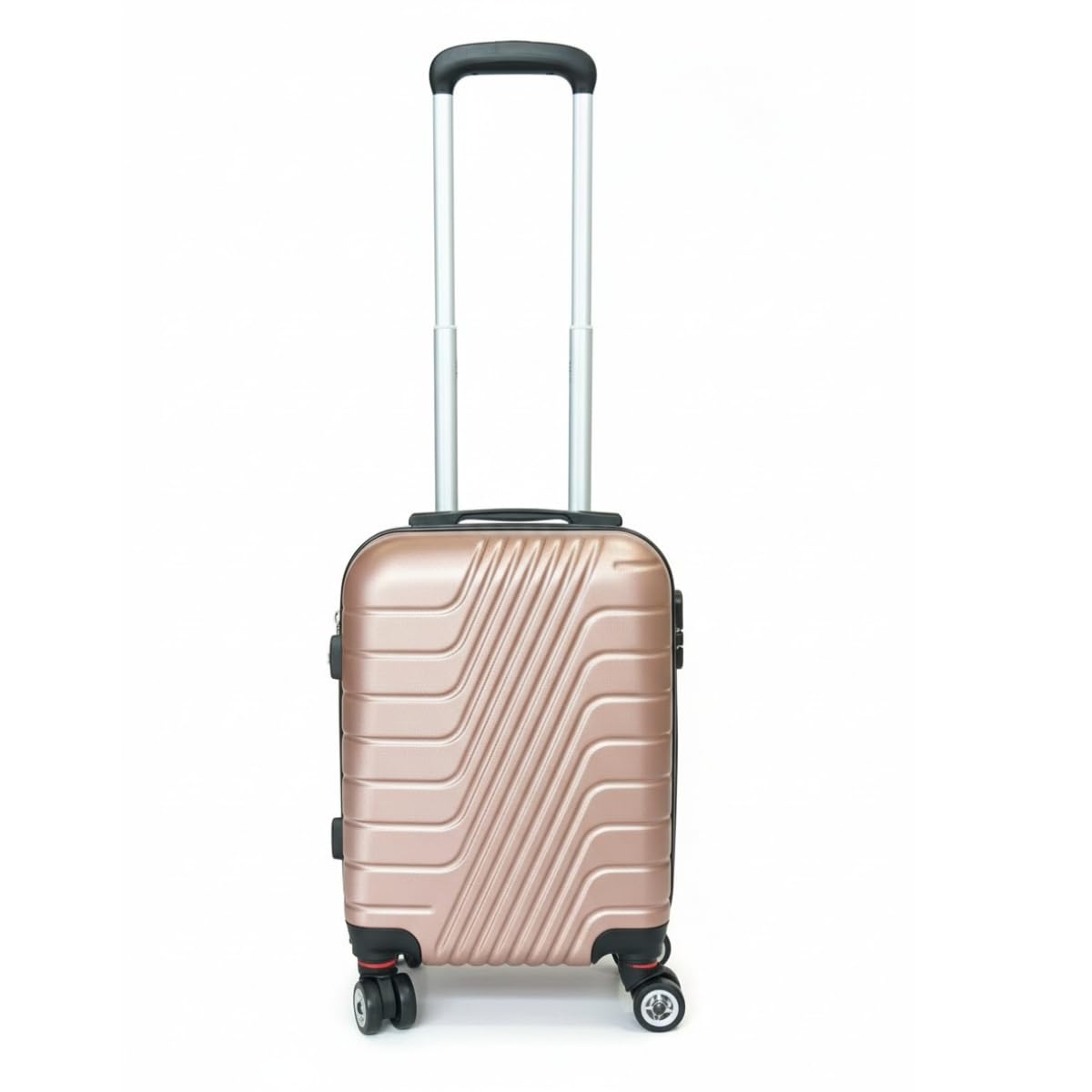 LBF EASY TRIP Bagaglio a Mano Ryanair 40x30x20 cm Ruote Removibili (Rosa Champagne)