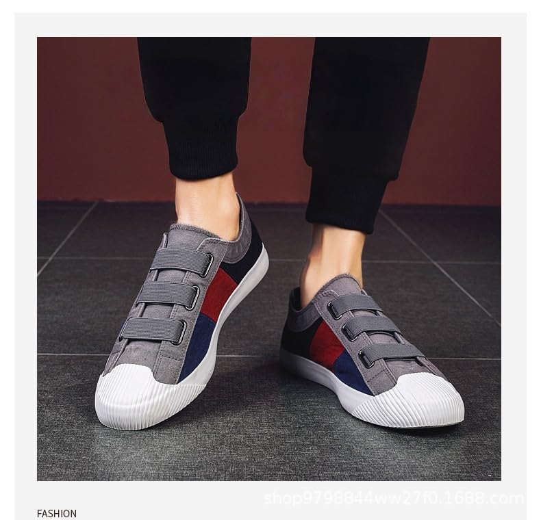 Men's Summer Breathable Canvas Slip-On Loafers - Lightweight Casual Shoes for Daily Comfort4