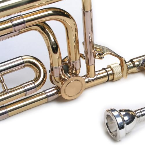 Bb Tenor Posaune Quartventil, verchromter Innenzug, Softkoffer, Mundstück