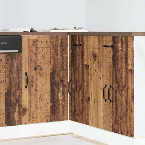 Refined Mueble bajo de Cocina Kalmar de Madera Antigua de ingeniería 1x Mueble Inferior de Esquina (1 Puerta)