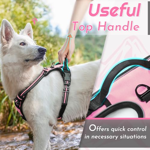 Image of Eagloo Dog Harness for Large Dogs, No Pull Pet Vest with 2 Leash Clips