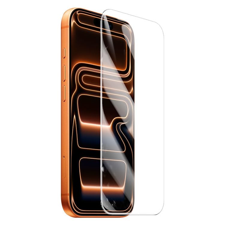 Image of Borderless Premium Tempered Glass Screen Protector Guard For iPhone 17 Pro Max (6.3 Inch, Pack of 1) | Edge to Edge Coverage With Easy to installation kit
