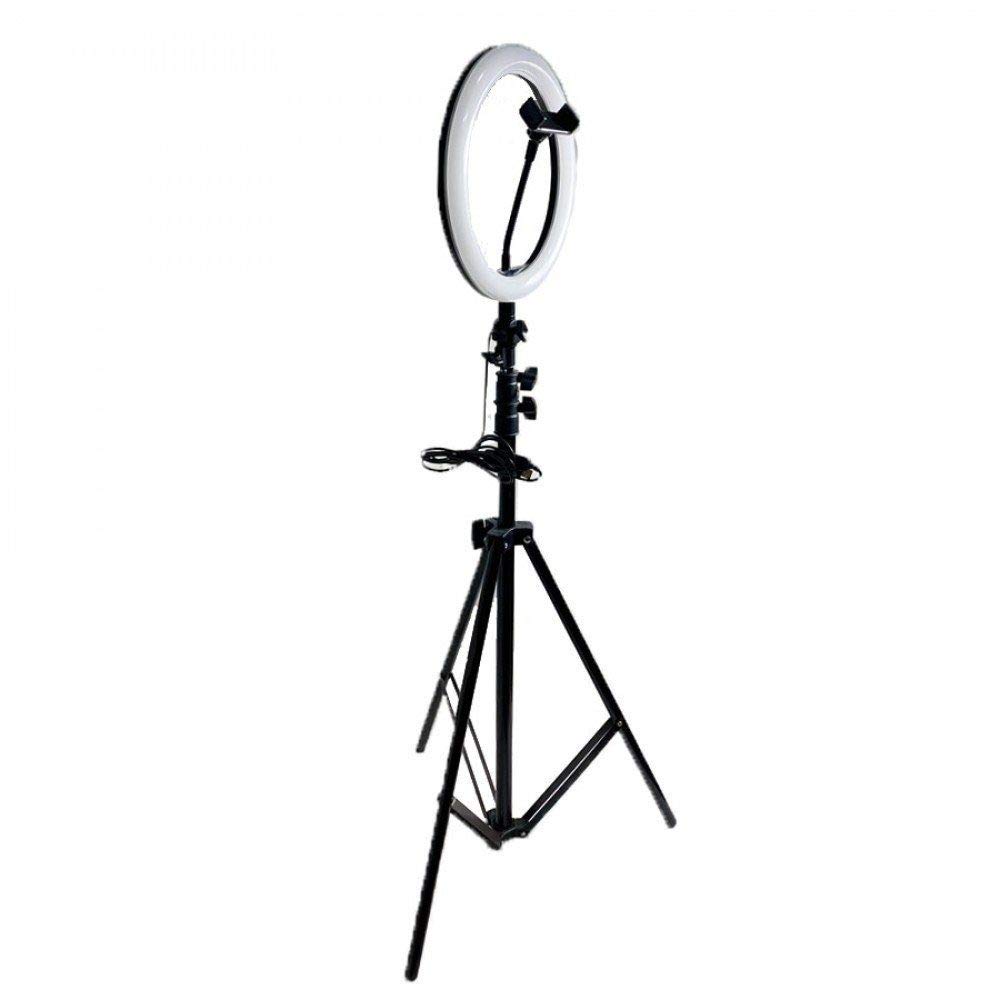 Doki ZD666 LED Redondo con Tripode 210cm, Diameter 20cm Ring Light para Maquillaje, Tiktok, Stream, Fotografia
