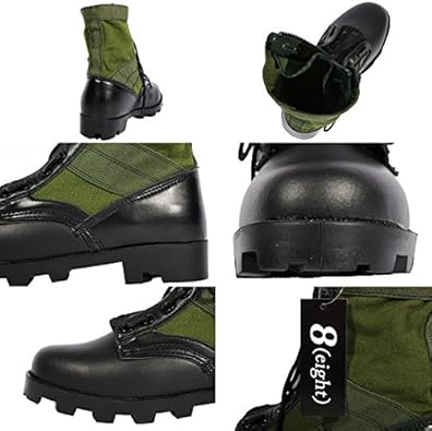 Amazon | (エイト) アメリカ軍 ミリタリー コンバットブーツ ZIP