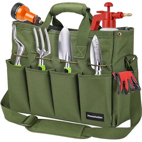 Housolution Gardening Tool Bag with Pockets Cover