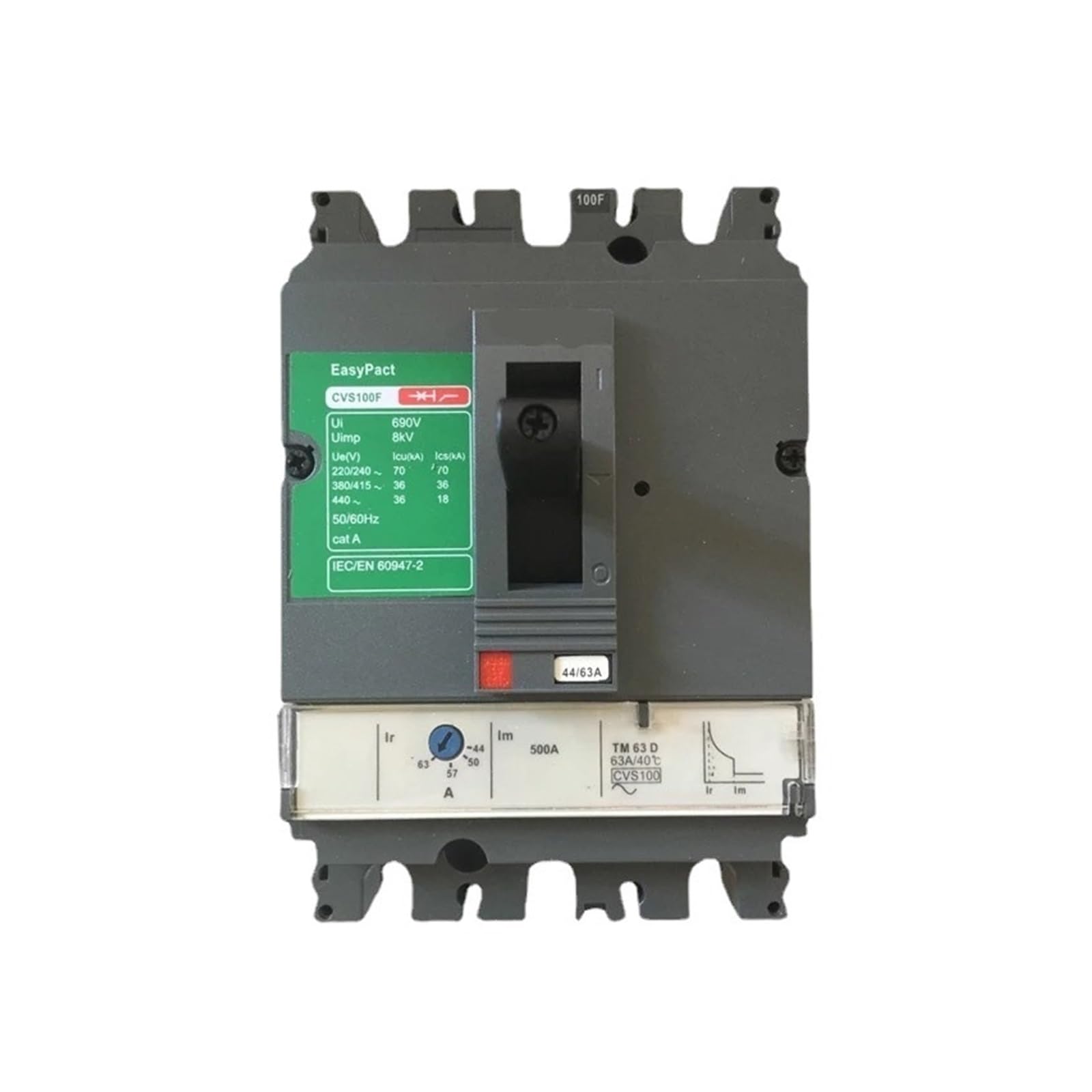 PWQBABJWL Molded case Circuit Breaker CVS100F/160F/250F 3P 4P 16A-630A Main Switch(Cvs100f 4p63a25ka)