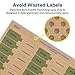 Avery Kraft Brown Barbell Labels with Sure Feed, 0.5