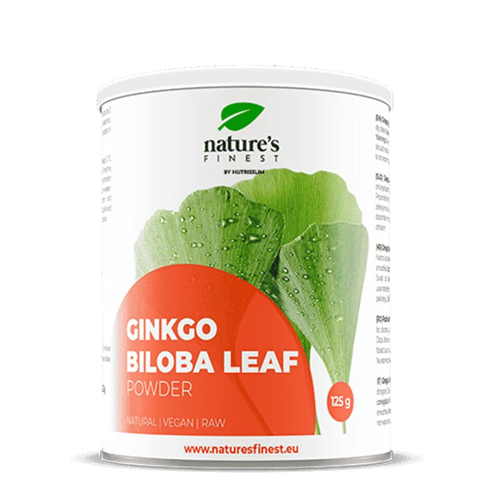 Nature's Finest Ginkgo Biloba Polvere di Foglie Naturali Pura al 100% - Integratore Erboristico - Qualità Testata da Terze Parti