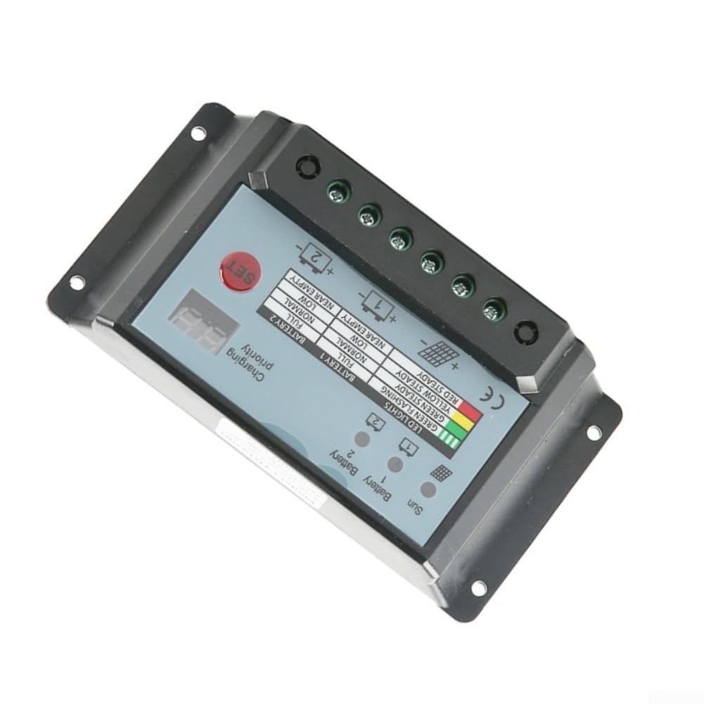 Régulateur de charge solaire double 12/24 V 30 A pour protection PWM (20 A)