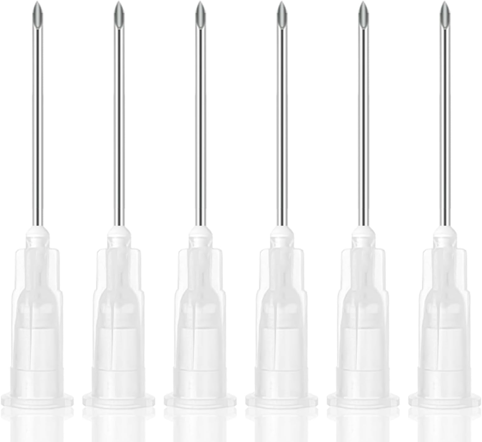 100 Pack 16G 1.5 Inch Luer Lock Disposable with Cap for Lab Supplies, Pet, Poultry, and Industrial Dispensing Accessories