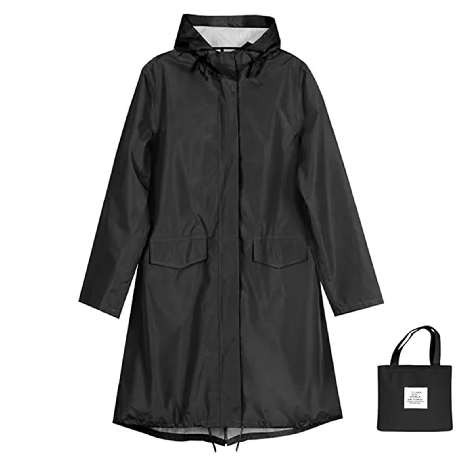 Poncho De Lluvia Abrigos de lluvia for mujeres y hombres, abrigo largo impermeable, poncho ligero, chaqueta larga secado rápido con capucha Para Senderismo