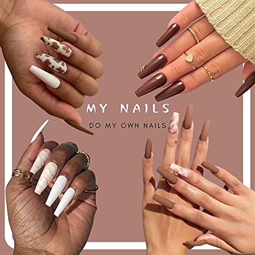 MEFA Gel Nagellack - 6 Farben Nude Braun Gel Nagellack Set Gel Nägel Hautfarbe Nagel Soak Off UV Gel Nagellack White Gel… – Bild 5