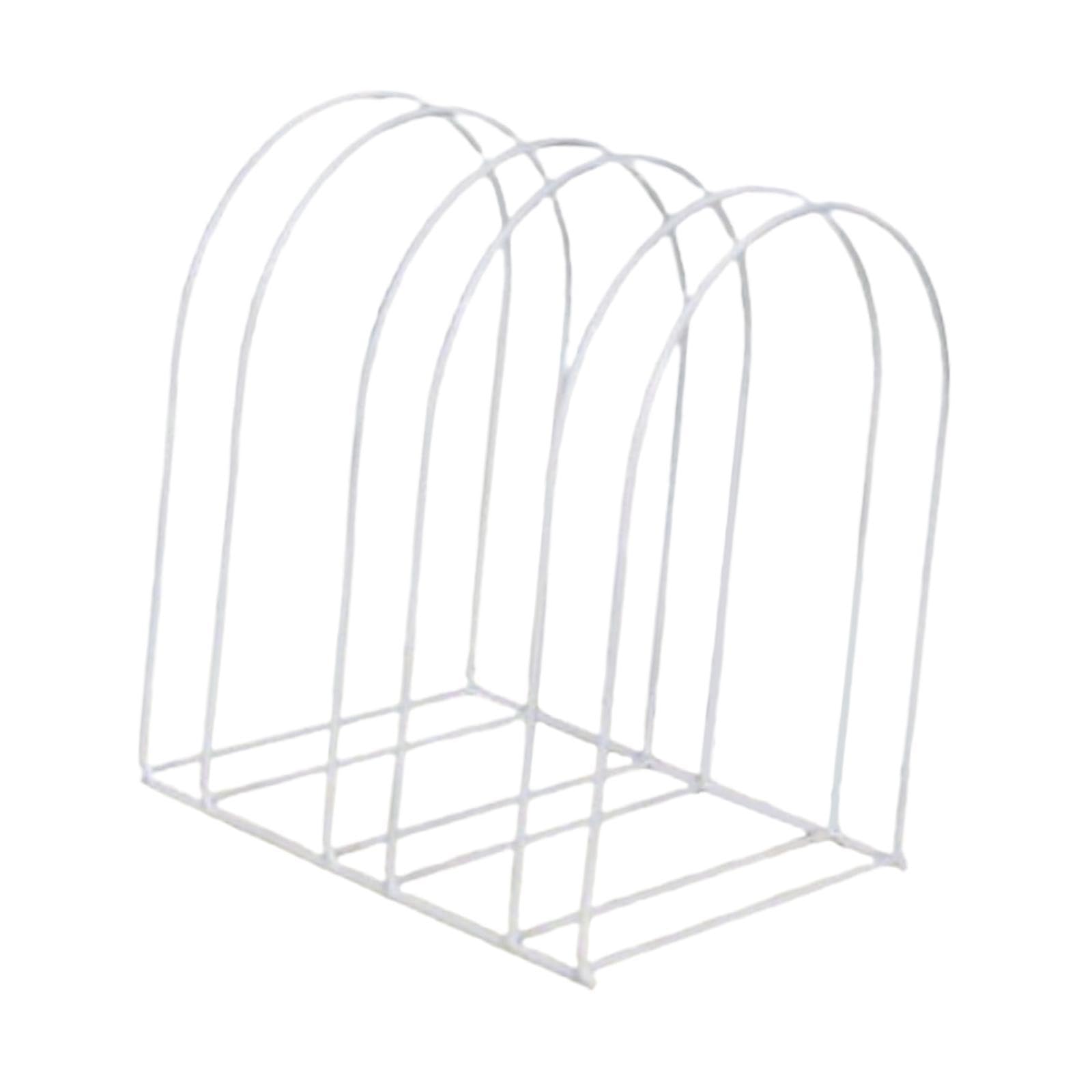 Baoblaze Organizzatore per cappelli, porta cappelli, decorazione moderna, scaffale in metallo, espositore per cappelli di lana, portaoggetti per cappelli in, Bianco