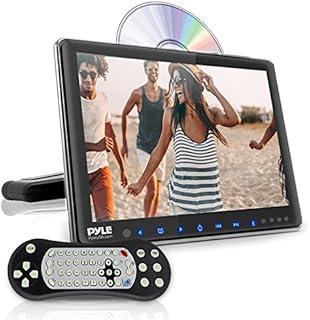 Universal Car Headrest Mount Monitor - 10.5 Inch Vehicle Multimedia CD DVD Player - Smart Audio Video Entertainment System w/HDMI & Hi-Res TV LCD Screen - Includes Mounting Bracket - Pyle PLHRDVD103