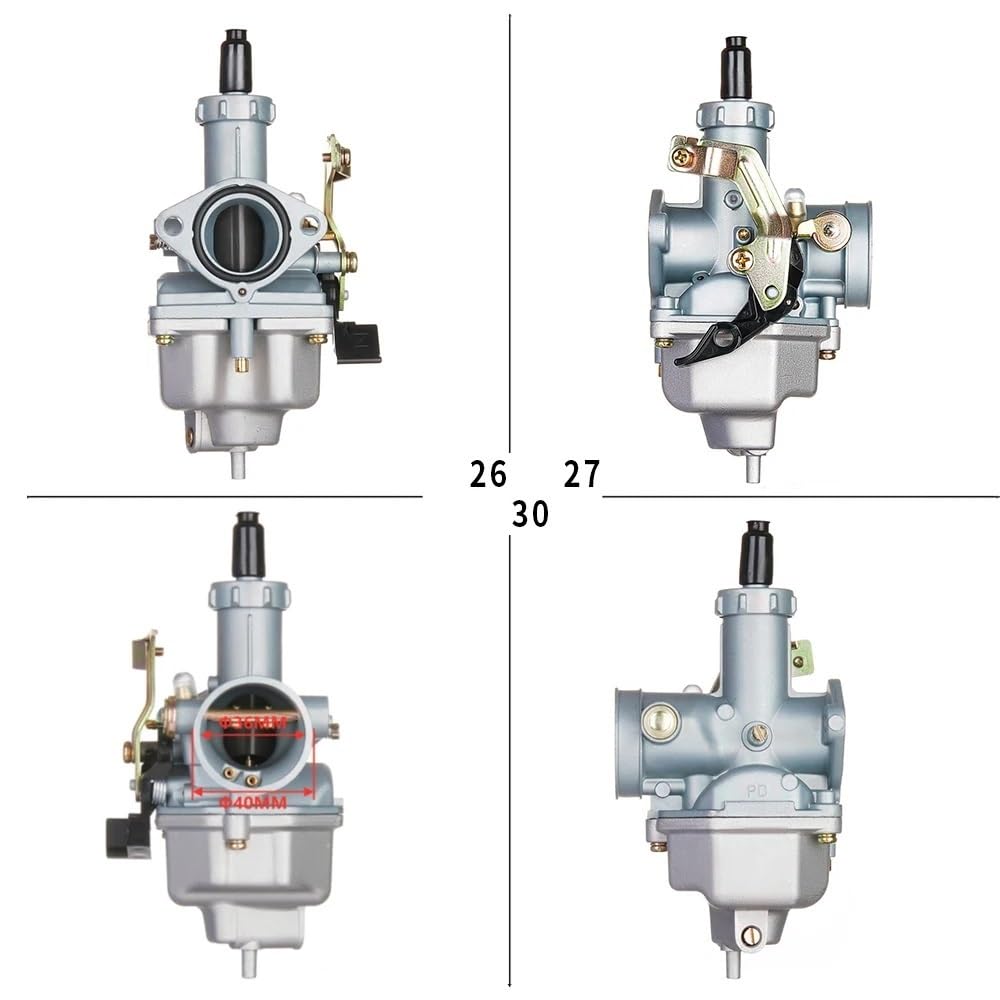 Motocykl PZ26 PZ27 PZ30 gaźnik pasuje do Hond ATV motor terenowy skuter pitbike gokart wymiana Carb 4 suwowy 26 27 30 MM Carb(PZ27 Automatic)