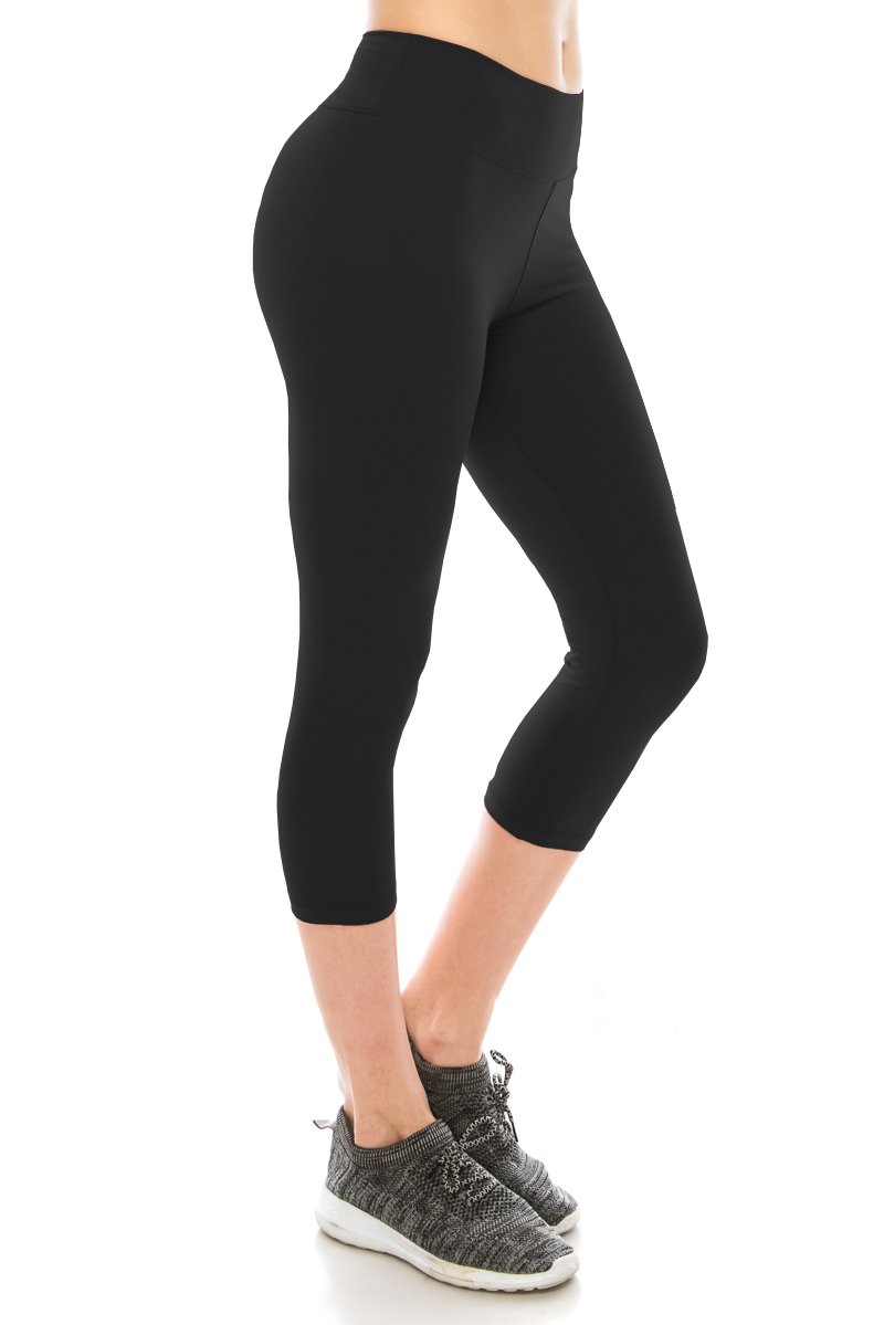 Women's Super Soft Capri Leggings - High Waisted Casual Yoga Pants