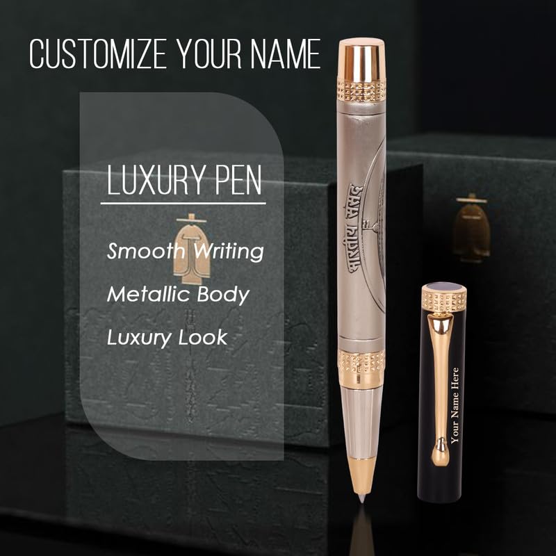 Image of Roshfort Luxury ball Pen - Customized Personalized Ballpoint Pen | Black & Maroon | Stylish Designs | Engrave Your Name SEND DETAIL WHATSAPP +91 9631056748