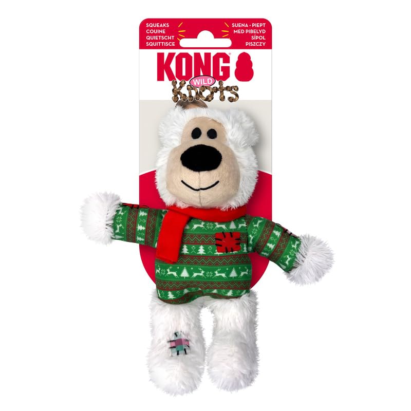 KONG Holiday Wild Knots Bär sortiert klein mittel