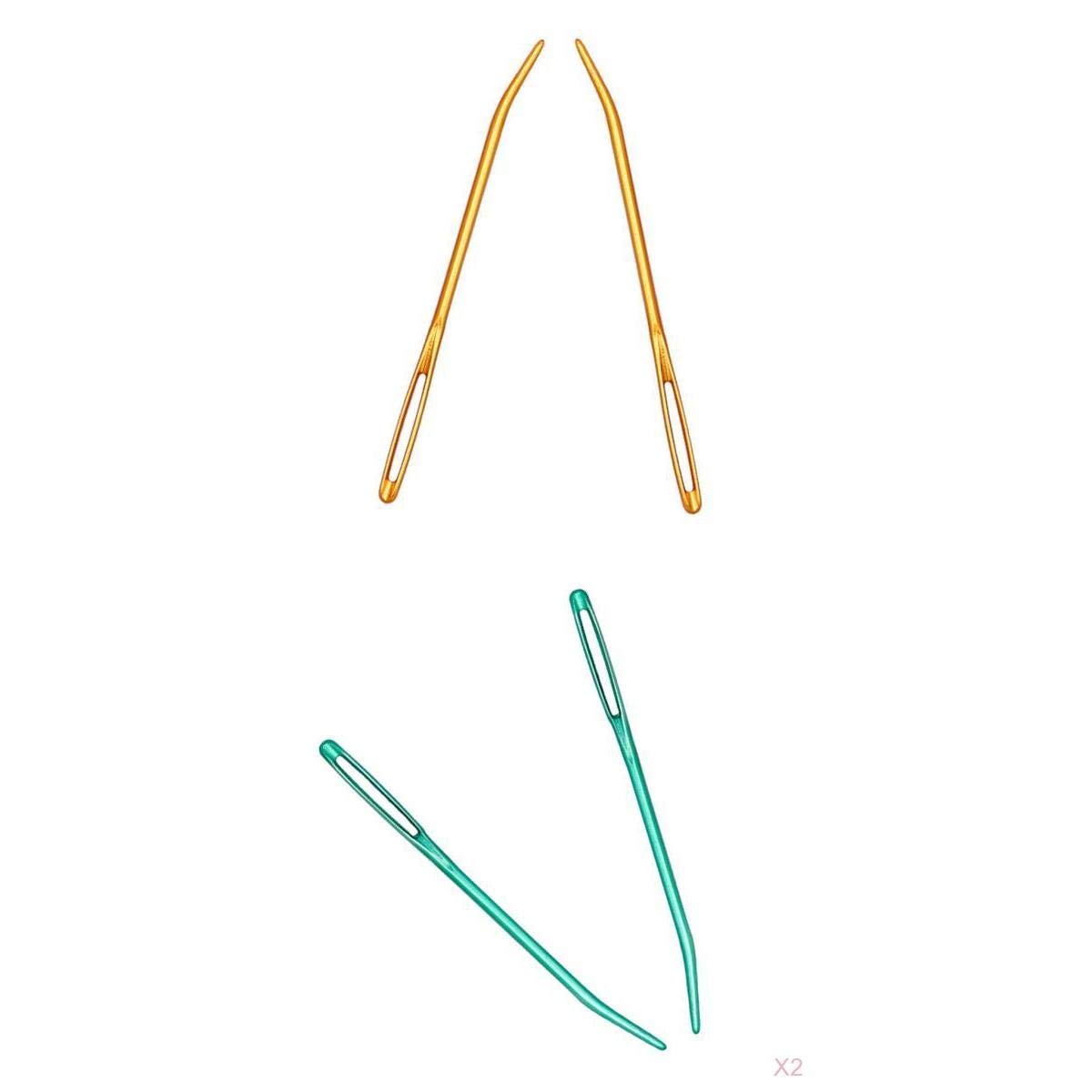 MERISHOPP® 6X Aluminium Large-Eye Bent Tip Knitting Needles Tapestry for Crochet Sewing|Crafts | Sewing | Hand Sewing Needles & Accs | Hand Sewing Needles-image-41