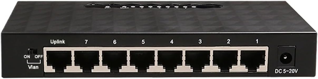 5/8 Port 1000Mbps Switch Ethernet Gigabit High Performance RJ45 Hub Internet Splitter Network Switch Ethernet Smart Switch(White 5ports)