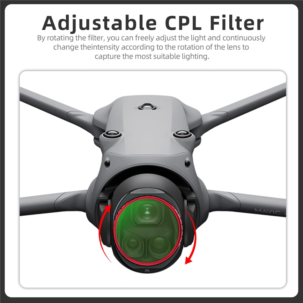 Zestaw filtrów ND i CPL do DJI Mavic 4 Pro, obiektyw kamery o neutralnej gęstości, filtr ND do akcesoriów do dronów DJI Mavic 4 Pro (CPL/ND8/32/64)
