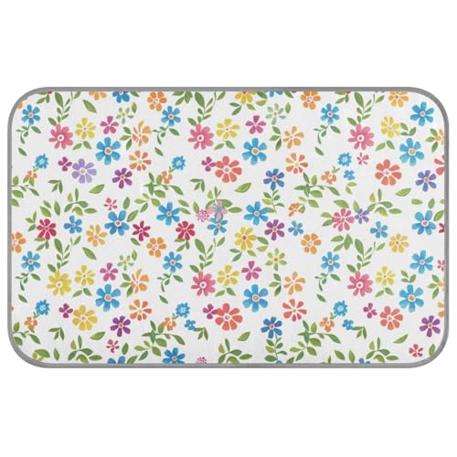 Colorful Flower Summer pet Cooling Blanket Self Cooling Bed for Cats Outdoor for Pig Outdoor Cats Essentials Manta Fria para Perros M