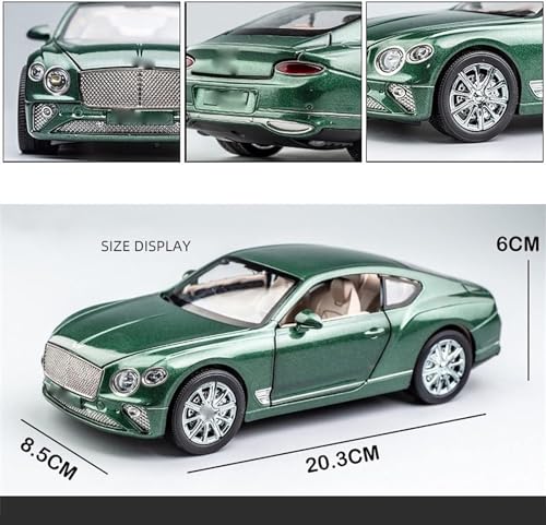 Image of Bentlley Continental GT 1:24 Model Car with Box, Zinc Alloy Pull Back Toy car with Sound and Light for Kids Boy Girl Gift [Colors as Per Stock]
