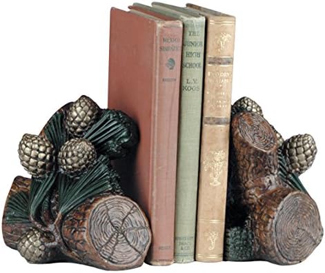 Pinecone Bookends - Honey Maple