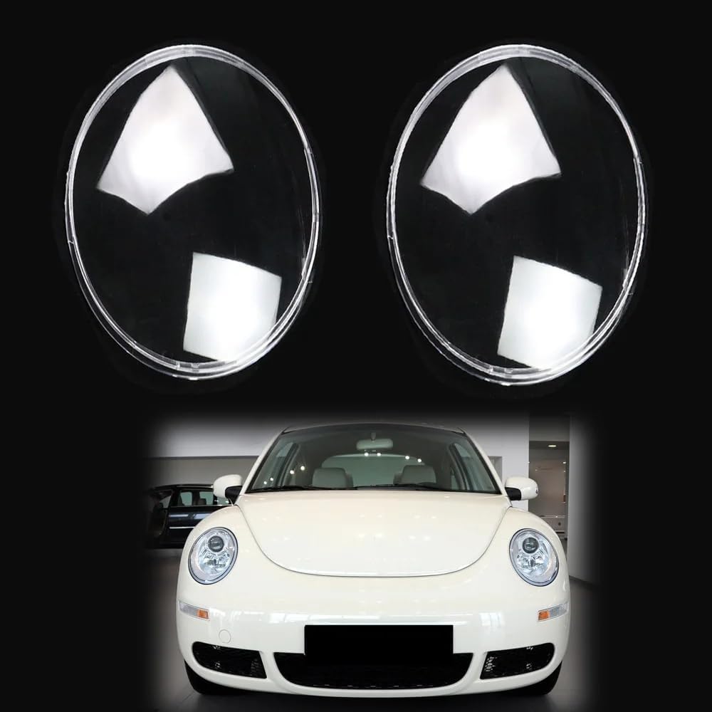 Car Headlamp Lamp Cover Shell Car Headlight Cover Lampshade Lens,Compatible for VW Compatible for Beetle 2006 2007 2008 2009 2010 2011 2012