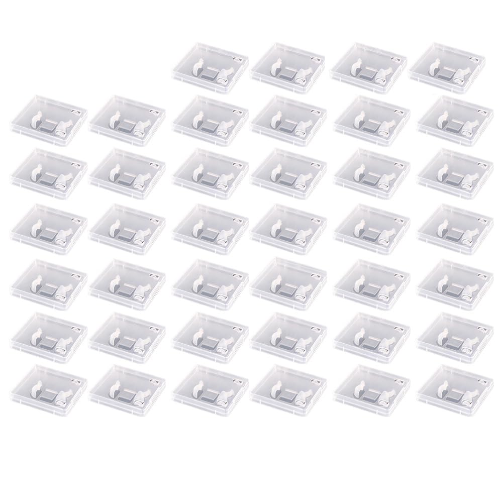 40 Unidades de Cajas Protectoras Transparentes para Unidades Flash USB, Estuche de Almacenamiento A Prueba de Polvo para Unidades de Memoria USB