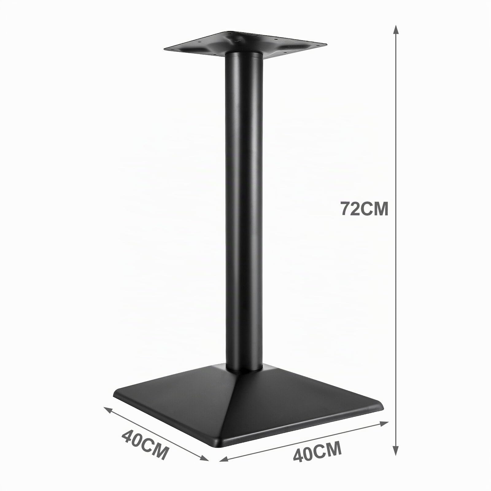 Trintion Tischgestell Schwarz Höhe 72cm Tischbeine Tischfuß Pulverbeschichtetet inkl. Bodenausgleichsschrauben für Heim Wohnzimmer
