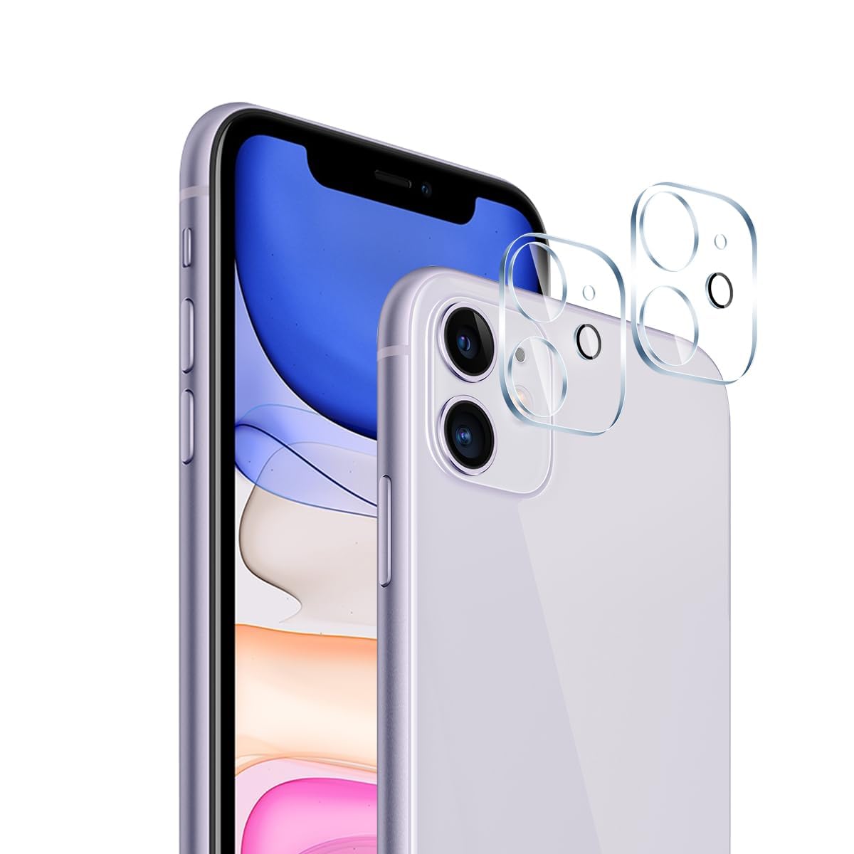 Amazon | 【2枚セット】 対応 iPhone 11 / iPhone 12 mini カメラ 