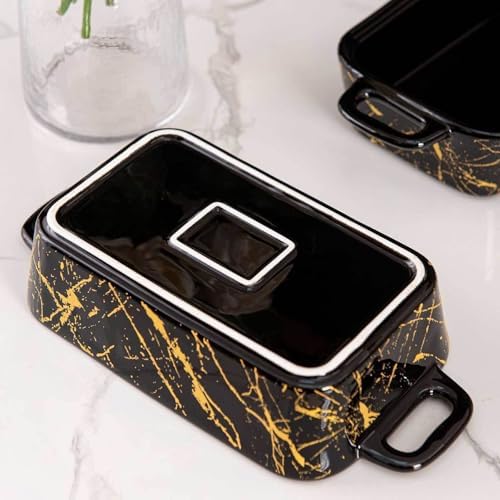 Ceramic Chafing Dish Buffet Set with Glass Lid - Ideal for Food Warming at Weddings, Birthdays, Parties & Events - Elegant Serving Solution for Catering