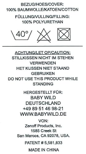 0026 - My Brest Friend & baby wild - amerikanisches Zwillings-Stillkissen, Design: rosa weiss gestreift