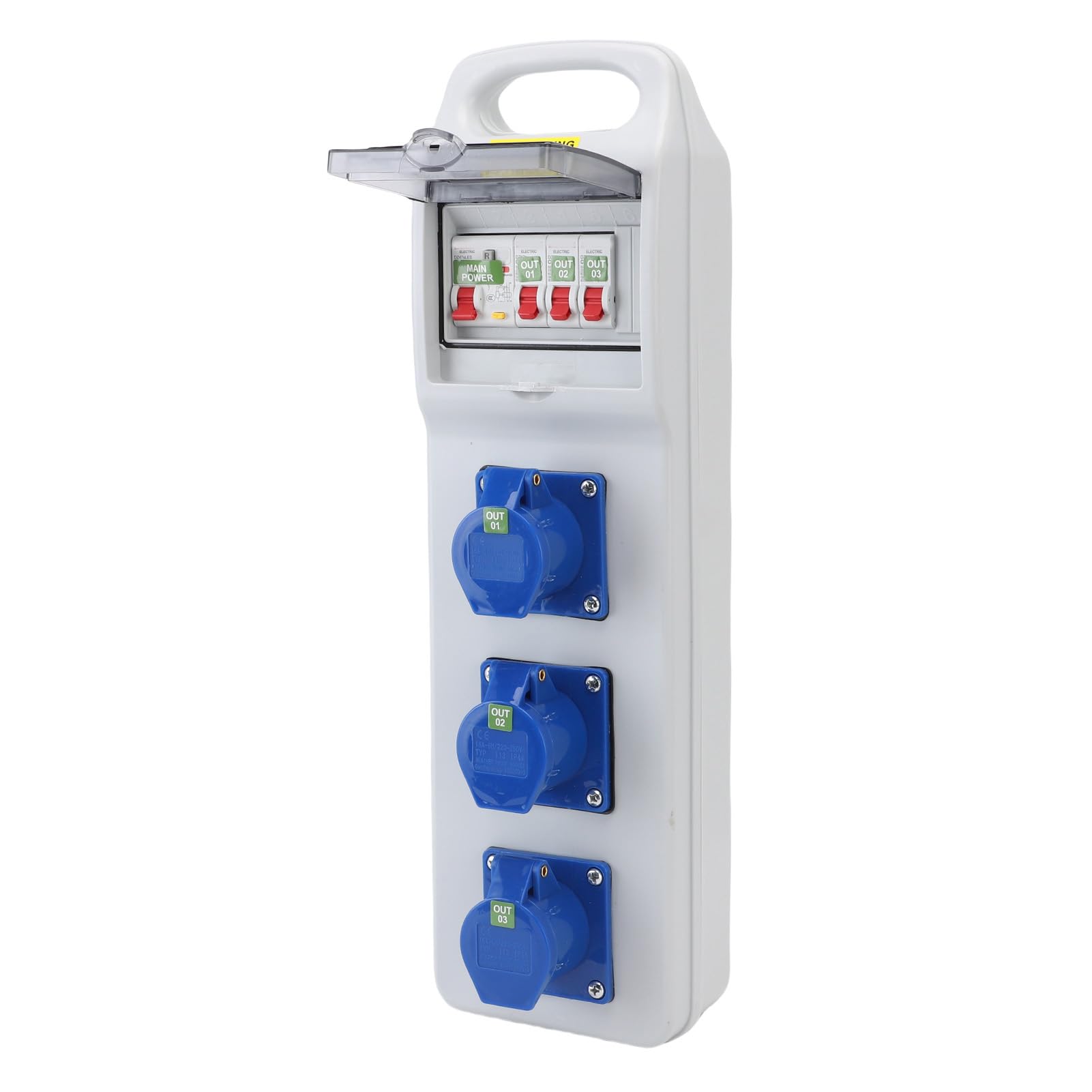 Outdoor Power Distribution Box, Portable Electrical Breaker,