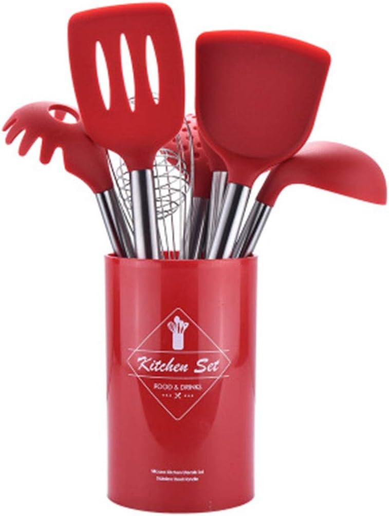 Kitchen Shovel Spoon SetStainless Steel Handle Silicone