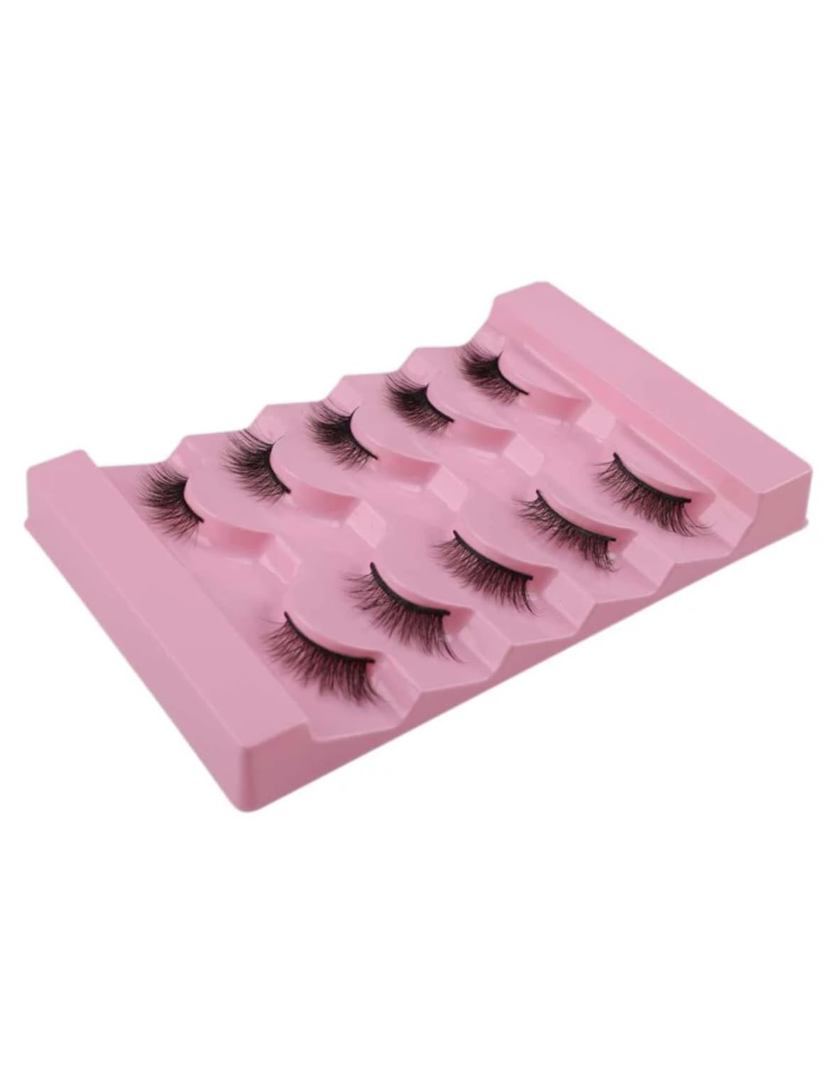 Suerte False eyelashes strip Half Lashes 5 pairs Natural dramatic Half-length Comfortable Soft False Eyelashes For Eye Enlarging Made Of Wool 17mm
