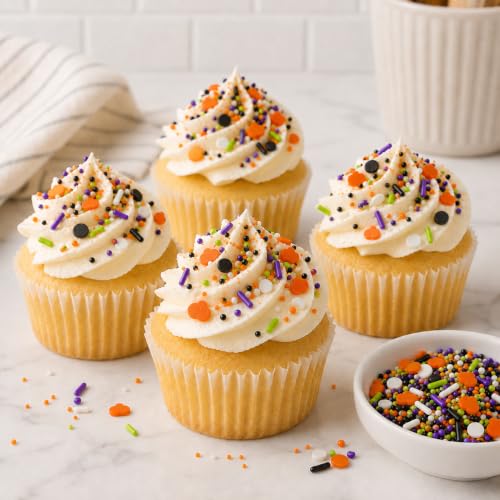 Image of Sprinkles for Cake Decorating Edible Pearls 10.8oz Halloween Sprinkles Mix