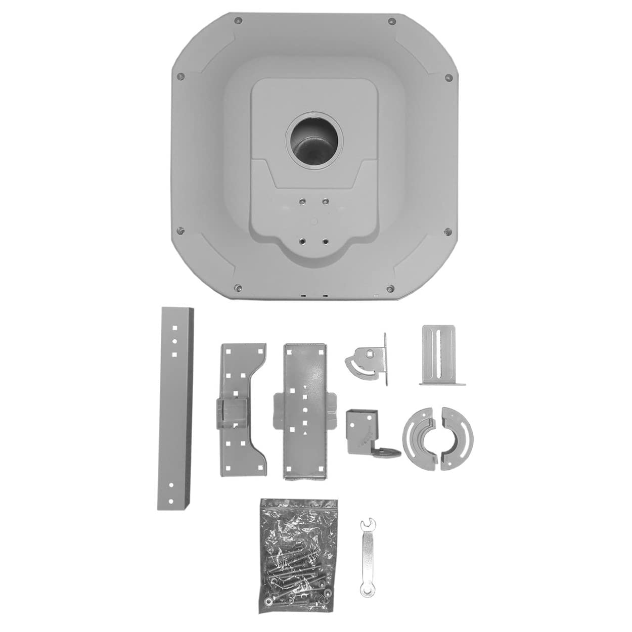 PremiumX Satelliten Anlage Flat43 Flachantenne Single LNB Dreibein-Stativ Tripod 10m Antennen-Kabel 2X F-Stecker Sat-TV-Signalfinder