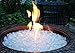 Hiland Fire Pit Fire Glass Ice Clear, Extreme Tempature Rating, Good for Propane or Natural Gas, 10 Pounds, 10lbs, Clear