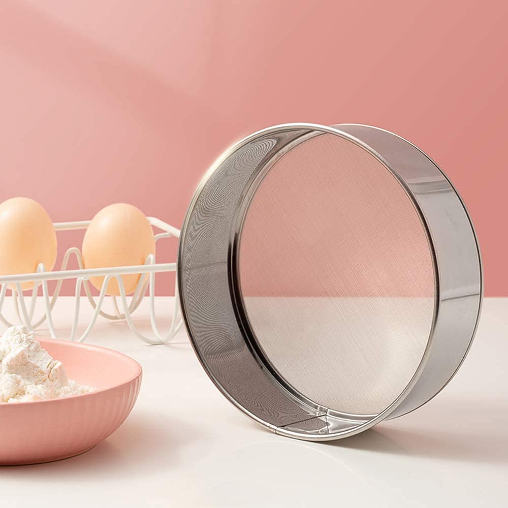 Setaccio Farina In Acciaio Inox 15cm - Maglia Fine, Per Dolci E Cucina