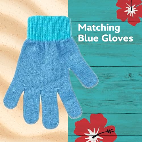 Disney's Lilo and Stitch Acrylic Winter Peruvian Beanie with Tassels, Blue4