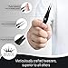 Surgical Tweezers for Ingrown Hair - Precision Sharp Needle Nose Pointed Tweezers for Splinters, Ticks & Glass Removal - Best for Eyebrow Hair, Facial Hair Removal(1 pack pointed, black)