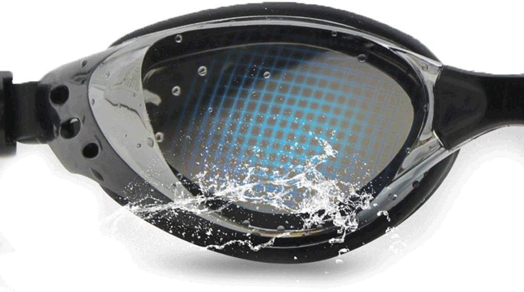 Gafas de natación for Hombres, Mujeres, Adultos, jóvenes y niños con Lentes espejadas/Transparentes, protección UV, antivaho y sin Fugas.(Blue)