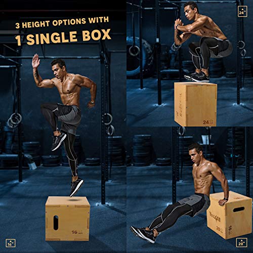Yes4All Wooden Plyo Box - 24X20X16" #TOP1
